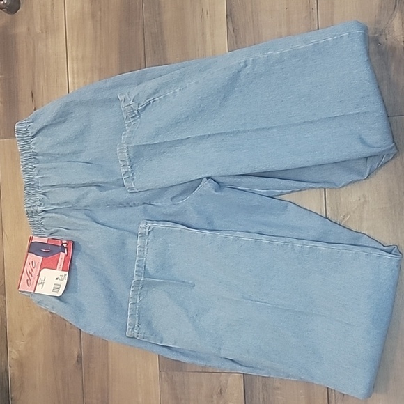 CHIC brand New old stock Kmart pull on denim pants elastic waist size 12P - Picture 7 of 9